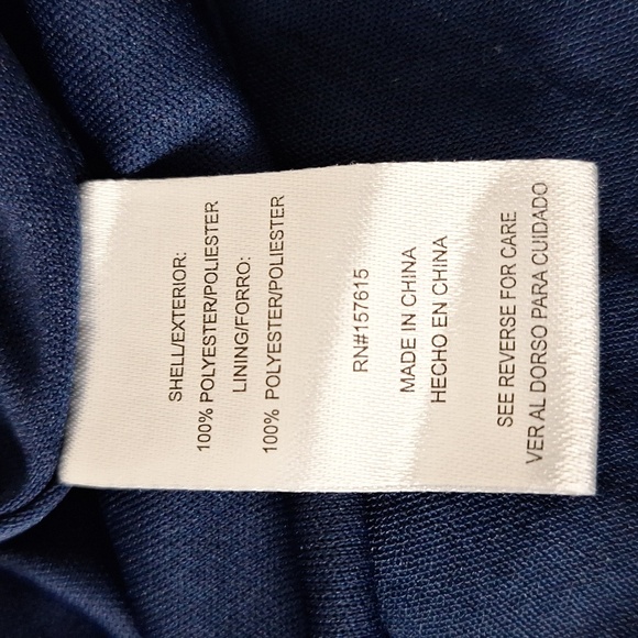 Tahari NEW Minimalist Navy Blue Babydoll V-Neck Lagenlook Cocktail Maxi Dress S - Picture 10 of 13